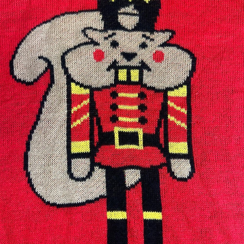 Festive Red Nutcracker Sweater - image 3